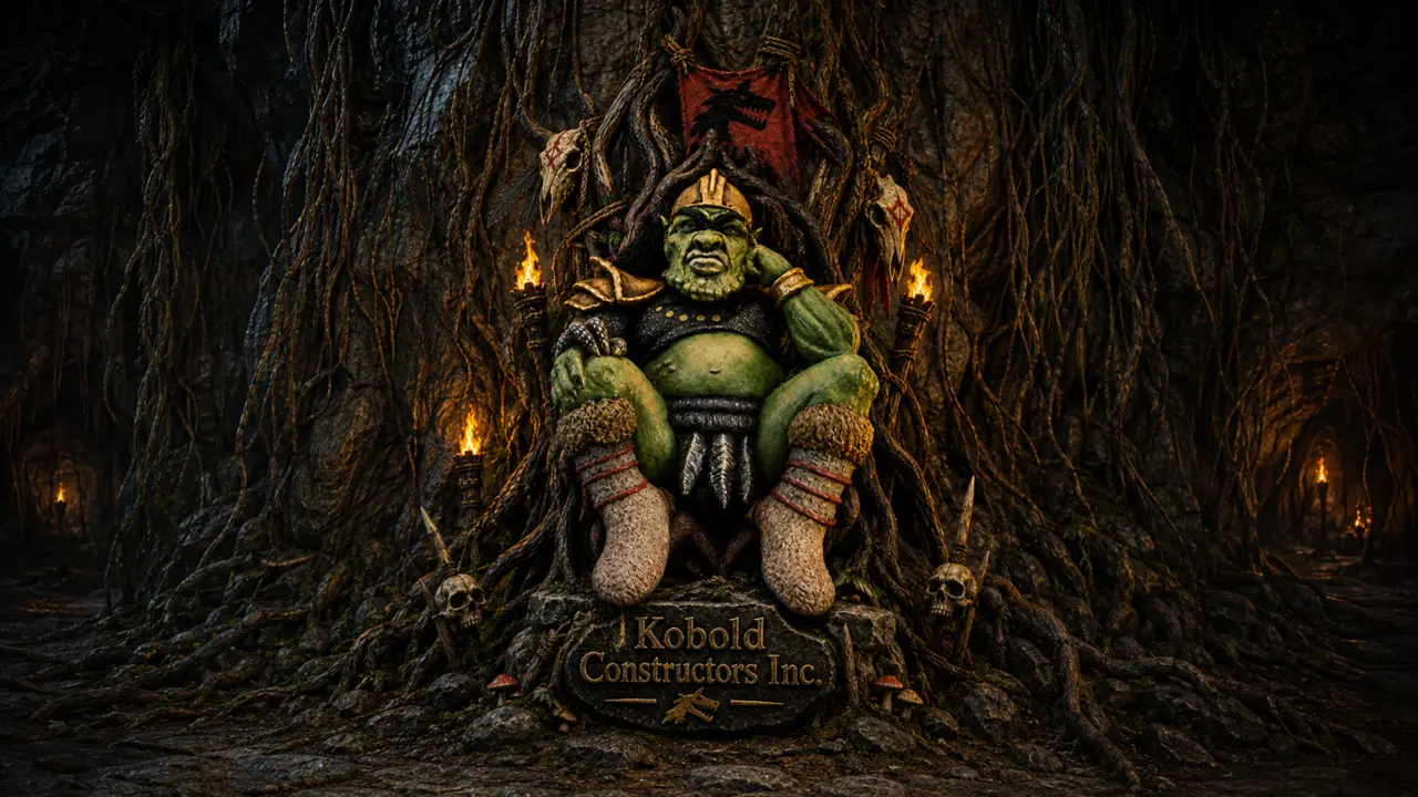 Kobold throne room studio layout